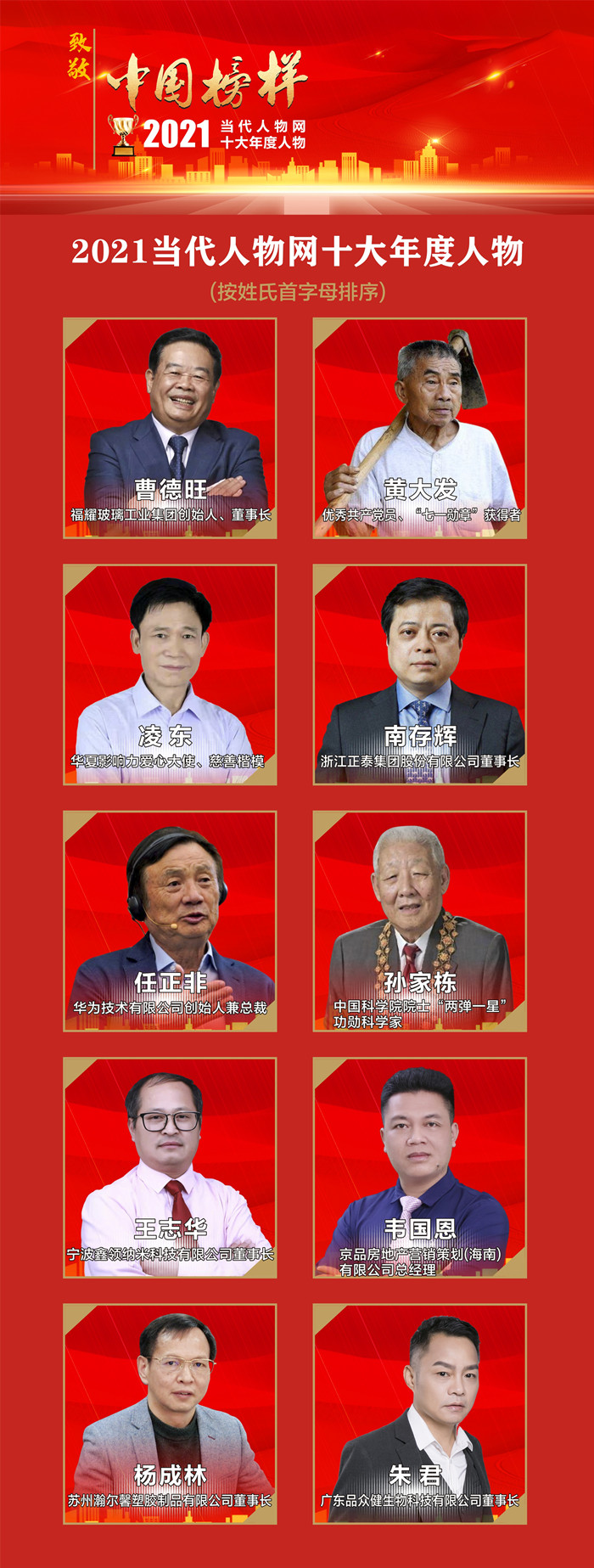 上图为2021(第二届)当代人物网十大年度人物宣传海报据悉"2022(第三